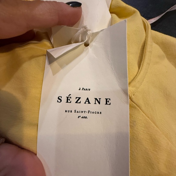 NWT. Sezane. Pippa Short Dress. Yellow. Size Small. - Picture 11 of 11